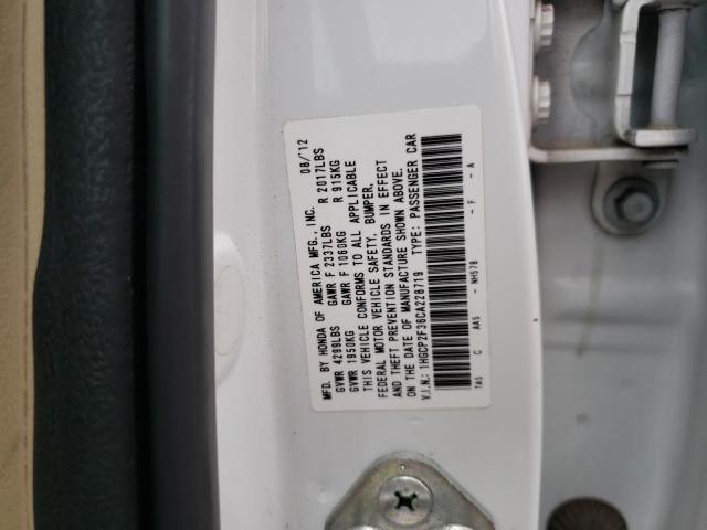 Photo 10 from auction – 2012 HONDA ACCORD LX with VIN 1HGCP2F36CA228719
