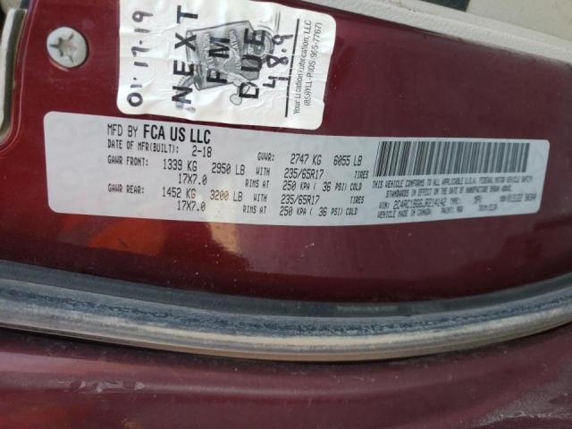 Photo 10 from auction – 2018 CHRYSLER PACIFICA T with VIN 2C4RC1BG6JR214142