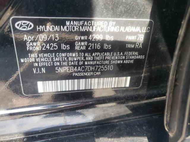 Photo 10 from auction – 2013 HYUNDAI SONATA GLS with VIN 5NPEB4AC7DH725510