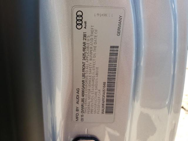 Photo 10 from auction – 2015 AUDI A5 PREMIUM with VIN WAUMFAFR3FA051648