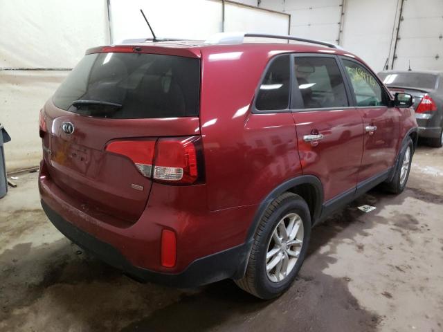 Photo 4 from auction – 2014 KIA SORENTO LX with VIN 5XYKT4A64EG433235