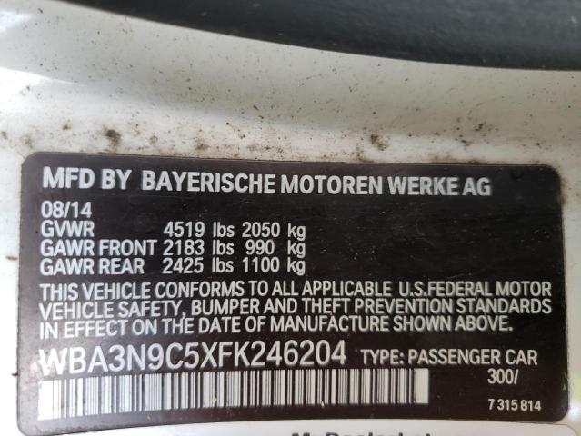 Photo 10 from auction – 2015 BMW 428 XI with VIN WBA3N9C5XFK246204