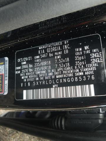 Photo 10 from auction – 2022 KIA SORENTO S with VIN 5XYRLDLCXNG085376