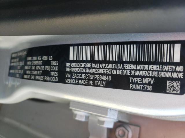 Photo 10 from auction – 2015 JEEP RENEGADE T with VIN ZACCJBCT9FPB94848