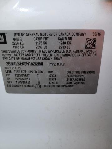 Photo 10 from auction – 2017 CHEVROLET EQUINOX LS with VIN 2GNALBEK0H1523950