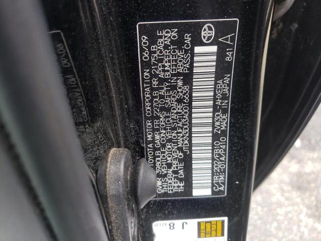 Photo 10 from auction – 2010 TOYOTA PRIUS with VIN JTDKN3DU3A0016638