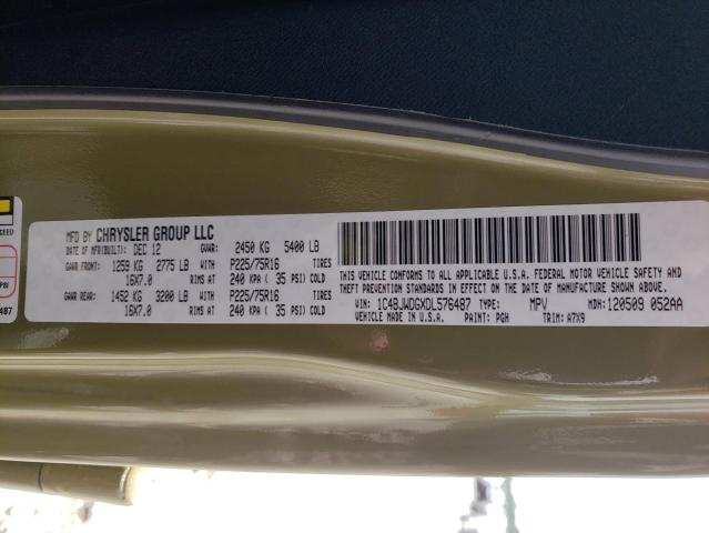 Photo 10 from auction – 2013 JEEP WRANGLER U with VIN 1C4BJWDGXDL576487