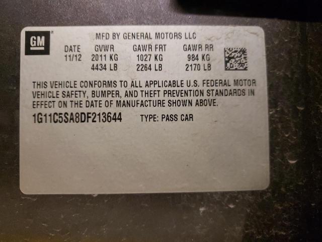 Photo 10 from auction – 2013 CHEVROLET MALIBU 1LT with VIN 1G11C5SA8DF213644