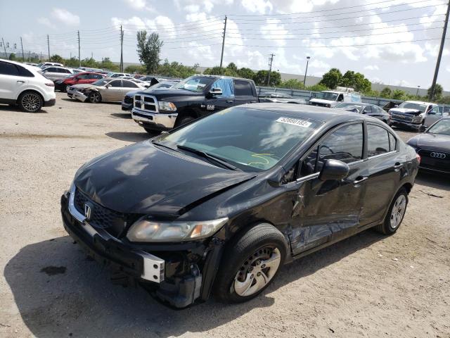 Photo 2 from auction – 2014 HONDA CIVIC LX with VIN 19XFB2F59EE003724