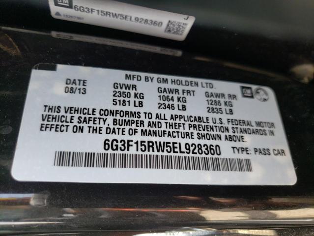 Photo 10 from auction – 2014 CHEVROLET SS with VIN 6G3F15RW5EL928360
