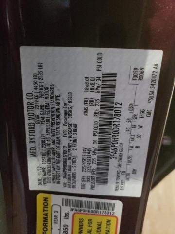 Photo 10 from auction – 2013 FORD FUSION SE with VIN 3FA6P0HR0DR178012