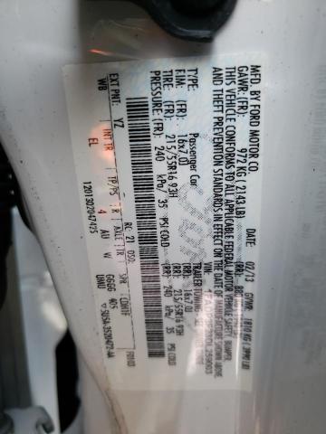 Photo 10 from auction – 2013 FORD FOCUS SE with VIN 1FADP3F23DL259003