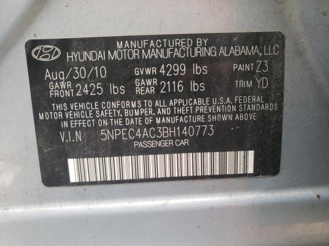 Foto 10 de la subasta – 2011 HYUNDAI SONATA SE con VIN 5NPEC4AC3BH140773