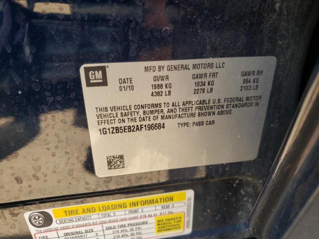 Photo 10 from auction – 2010 CHEVROLET MALIBU with VIN 1G1ZB5EB2AF196684