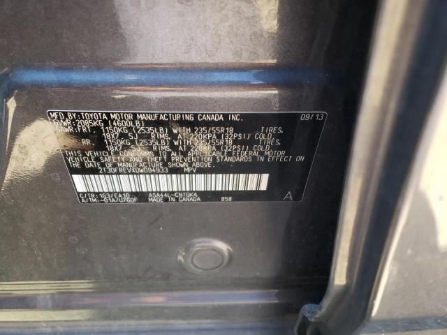 Photo 10 from auction – 2013 TOYOTA RAV4 LIMIT with VIN 2T3DFREVXDW094933