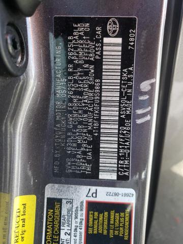 Photo 10 from auction – 2015 TOYOTA CAMRY LE with VIN 4T1BF1FK0FU959868