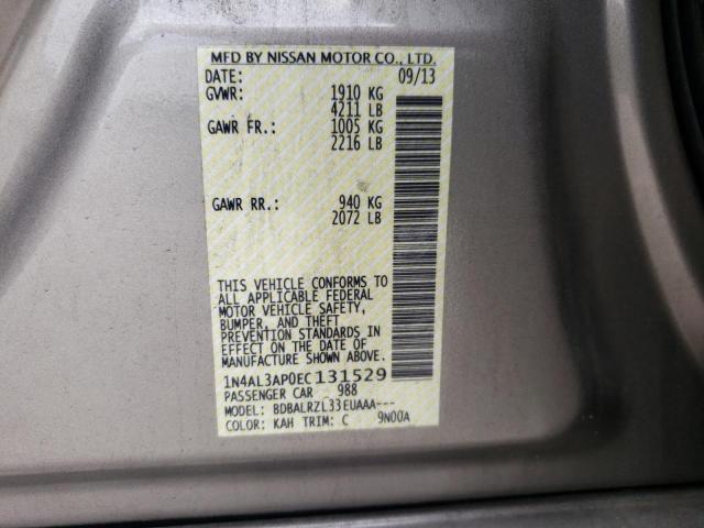 Photo 10 from auction – 2014 NISSAN ALTIMA 2.5 with VIN 1N4AL3AP0EC131529