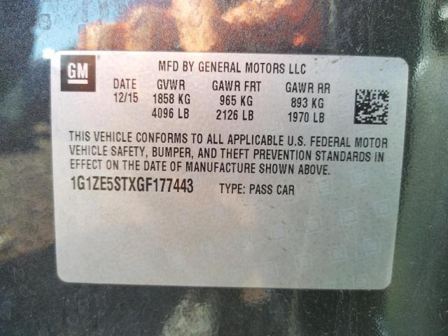 Photo 10 from auction – 2016 CHEVROLET MALIBU LT with VIN 1G1ZE5STXGF177443