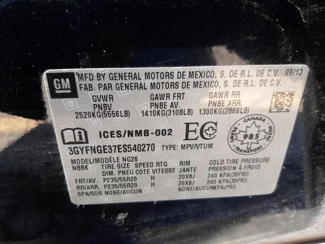 Photo 10 from auction – 2014 CADILLAC SRX PREMIU with VIN 3GYFNGE37ES540270