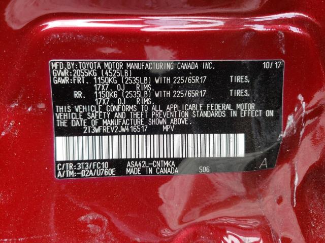 Photo 10 from auction – 2018 TOYOTA RAV4 ADVEN with VIN 2T3WFREV2JW416517