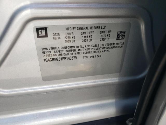 Photo 10 from auction – 2015 BUICK LACROSSE with VIN 1G4GB5G31FF146379