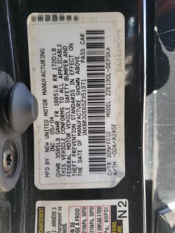 Photo 10 from auction – 2005 TOYOTA COROLLA CE with VIN 1NXBR32E65Z351371