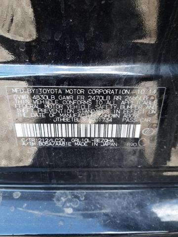 Photo 10 from auction – 2015 LEXUS GS 350 with VIN JTHBE1BL3FA001734