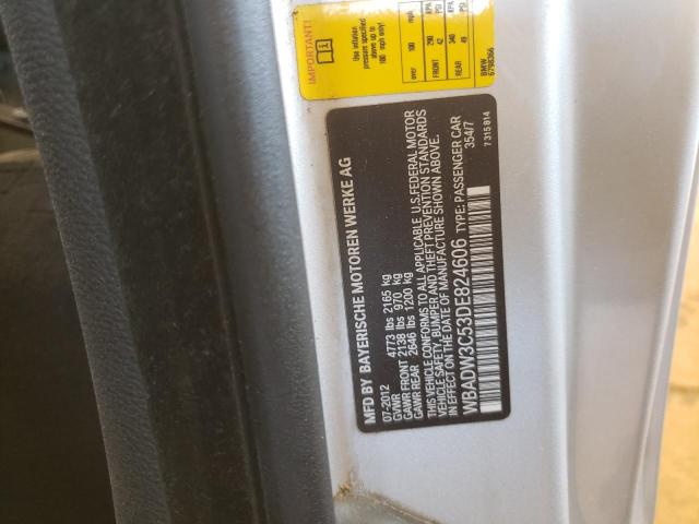 Photo 10 from auction – 2013 BMW 328 I with VIN WBADW3C53DE824606