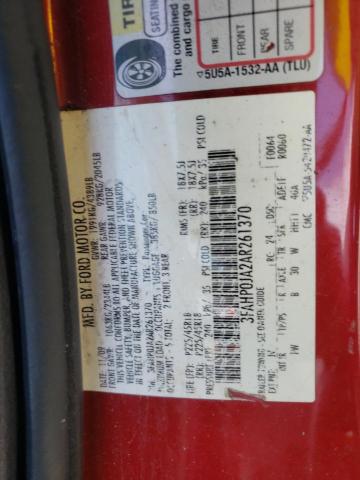 Photo 10 from auction – 2010 FORD FUSION SEL with VIN 3FAHP0JA2AR261370