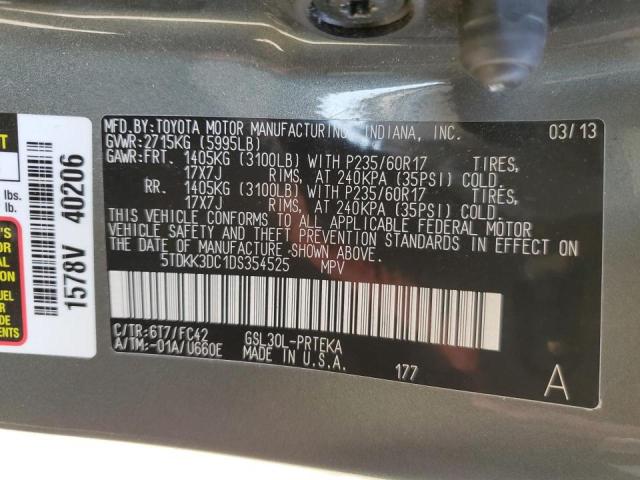 Photo 10 from auction – 2013 TOYOTA SIENNA with VIN 5TDKK3DC1DS354525
