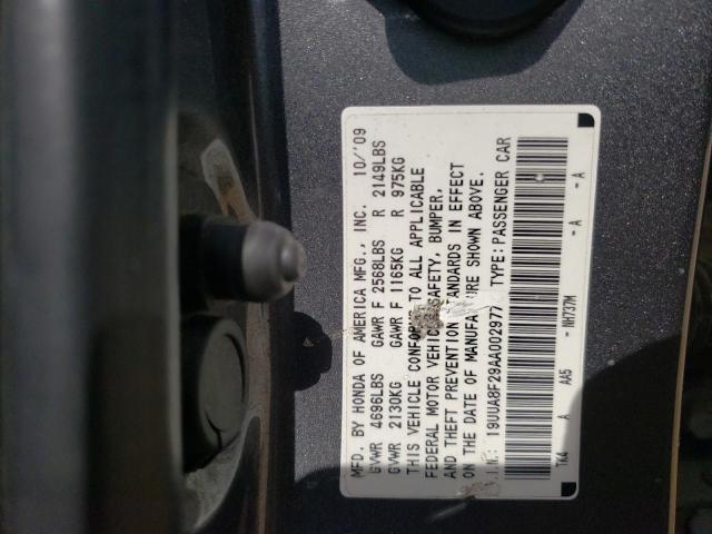 Photo 10 from auction – 2010 ACURA TL with VIN 19UUA8F29AA002977