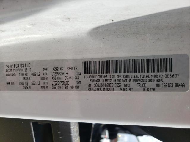 Photo 10 from auction – 2017 RAM PROMASTER with VIN 3C6URVHG0HE515550