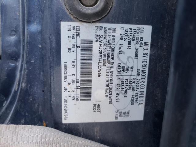Photo 10 from auction – 2004 LINCOLN NAVIGATOR with VIN 5LMFU28R14LJ27866