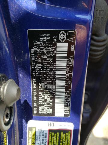 Photo 10 from auction – 2014 TOYOTA COROLLA L with VIN 2T1BURHE7EC051235