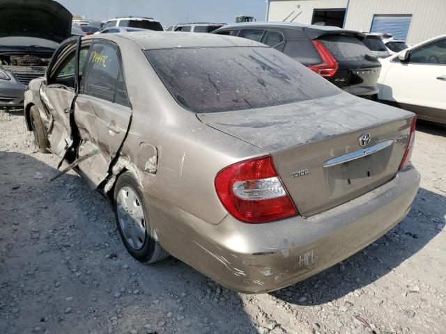 Photo 3 from auction – 2002 TOYOTA CAMRY LE with VIN JTDBE32K720084590