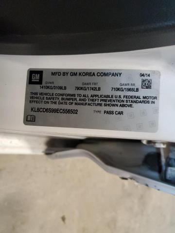 Photo 10 from auction – 2014 CHEVROLET SPARK with VIN KL8CD6S99EC556502