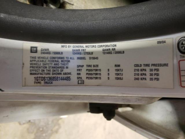 Photo 10 from auction – 2005 GMC CANYON with VIN 1GTDS136858144485