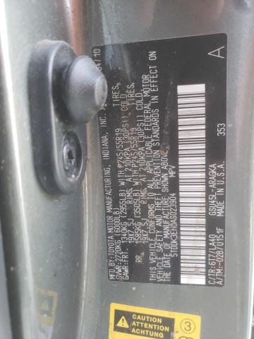Photo 10 from auction – 2010 TOYOTA HIGHLANDER with VIN 5TDDK3EH0AS023904