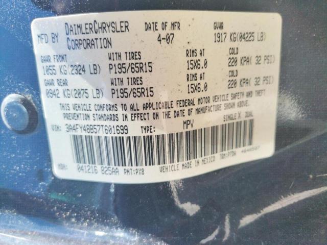 Photo 10 from auction – 2007 CHRYSLER PT CRUISER with VIN 3A4FY48B57T601699
