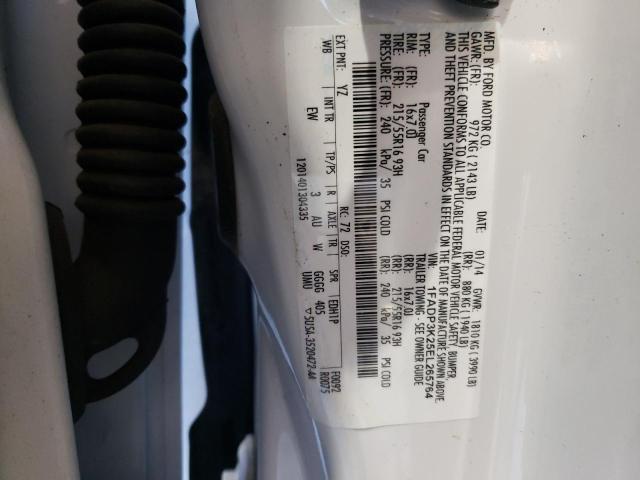 Photo 10 from auction – 2014 FORD FOCUS SE with VIN 1FADP3K25EL265764