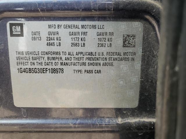 Photo 10 from auction – 2014 BUICK LACROSSE with VIN 1G4GB5G30EF108978