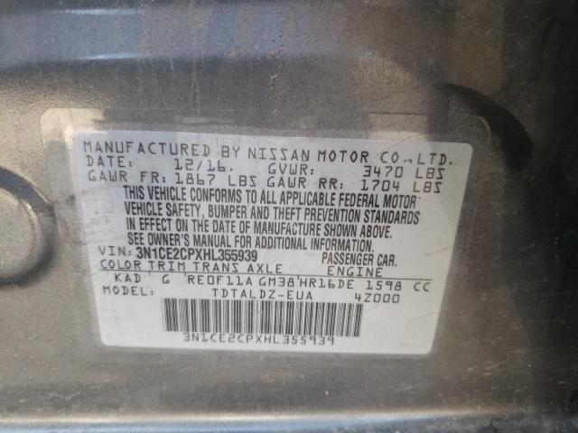 Photo 10 from auction – 2017 NISSAN VERSA NOTE with VIN 3N1CE2CPXHL355939
