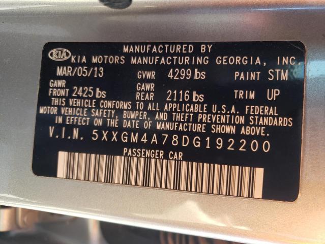 Photo 10 from auction – 2013 KIA OPTIMA LX with VIN 5XXGM4A78DG192200