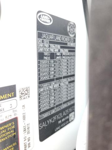 Photo 10 from auction – 2020 LAND ROVER RANGE ROVE with VIN SALYK2FX2LA251672