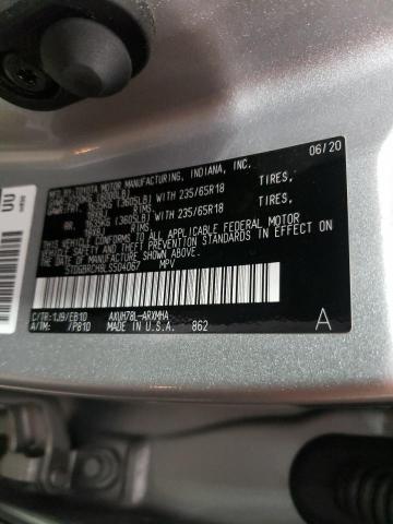 Photo 10 from auction – 2020 TOYOTA HIGHLANDER with VIN 5TDGBRCH8LS504067