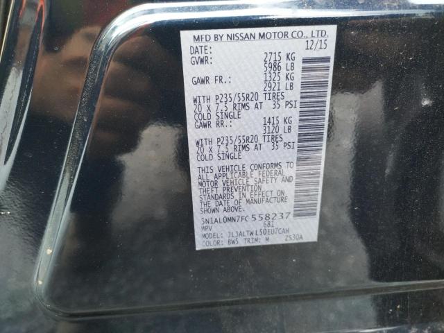 Photo 10 from auction – 2015 INFINITI QX60 with VIN 5N1AL0MN7FC558237