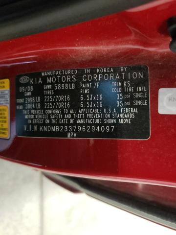 Photo 10 from auction – 2009 KIA SEDONA EX with VIN KNDMB233796294097