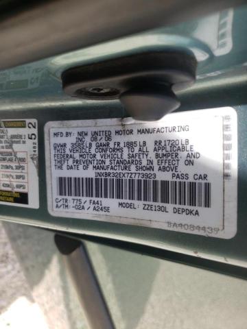 Photo 10 from auction – 2007 TOYOTA COROLLA CE with VIN 1NXBR32EX7Z773923