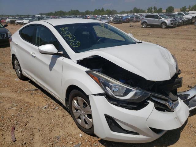 HYUNDAI ELANTRA SE 2016 with VIN 5NPDH4AE4GH680977 - Photo from auction