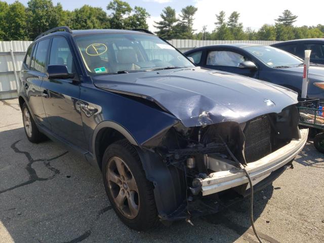 BMW X3 3.0SI 2008 with VIN WBXPC93428WJ08611 - Photo from auction